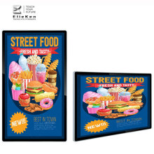 32 inch Wall-mounted digital menu board in restaurant