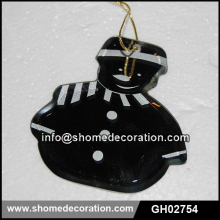 GlassSanta Hanging Merry Christmas Decoration