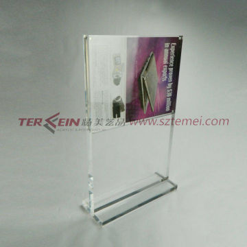 crystal acrylic sign frame or acrylic poster frame