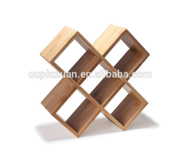 2015 bamboo wein bottle hold with 5 bottles