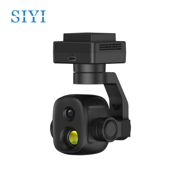 siyi zt6 4k 8mp 6xデジタルズームサーマルイメージング温度測定ジンバルカメラ