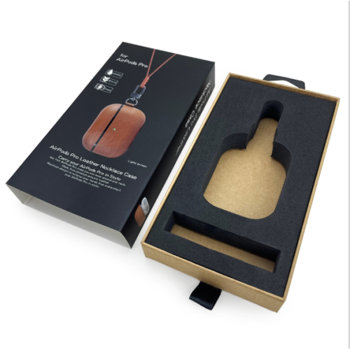 earphone headset packaging hanger box with drawer