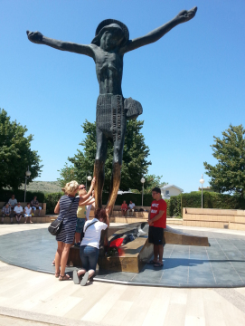 large outdoor sculptures metal craft jesus brass sculpture