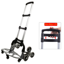 Feistel Portable Foldable Aluminum Alloy Stair-Climbing Shopping Cart