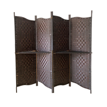 Room partition rattan folding screen