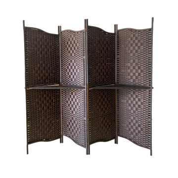 Room partition rattan folding screen
