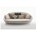 Frame alumini Sofa White Garden Rattan