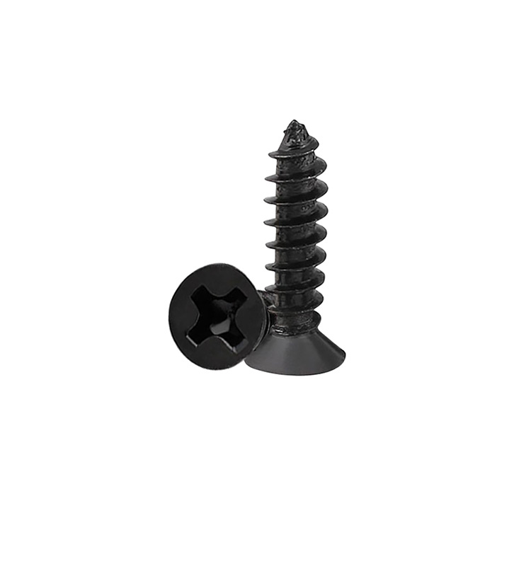 M1.2 M1.4 M1.7 Hitam Countersunk Kepala Sekrup Self-tapping