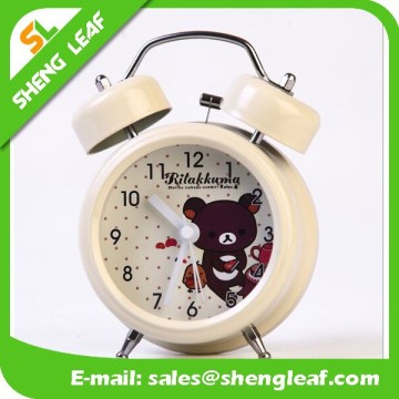 Metal bell ring the alarm clock Watch the clock creative cartoon clock