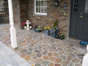 Flooring Tile Random Flagstone in Slate