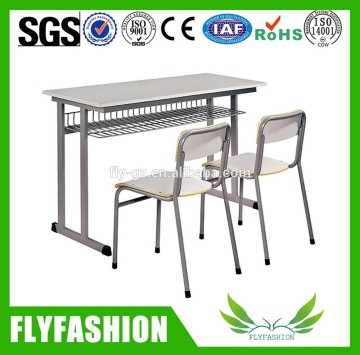 SF-16D School double desk and chair,student desk and chair,double desk and chair