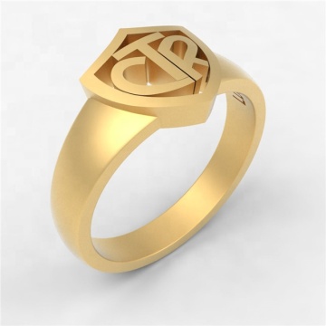 Yiwu Aceon Stainless Steel Men's Claddagh Ring with Shield Logo