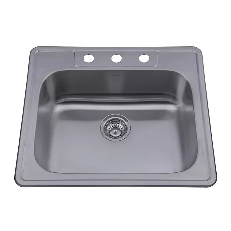 Sink Topmount 304 Stainless Steel Single Kitchen Sink