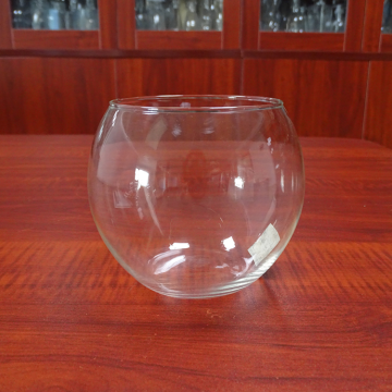 Large Fire Polished Flint Clear Tall Glass Candle Holders