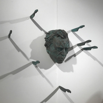 Good quality metal bronze art wall sculpture