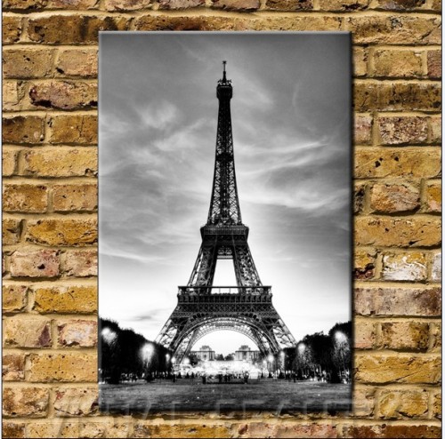 Vertical Paris Eiffel Wall Painting Art