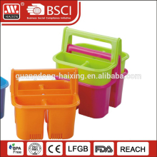 PP Plastic kitchen Cutlery holder baskets with handle