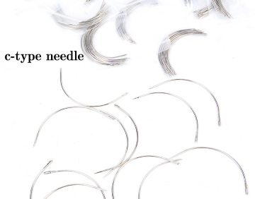 C Type Curved Needles for Hair Weaving and Extensions