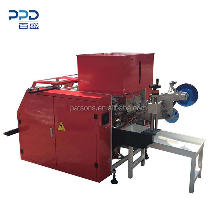 China manufacturer covered 5 shafts full automatic cling film dotted label rewinding machine