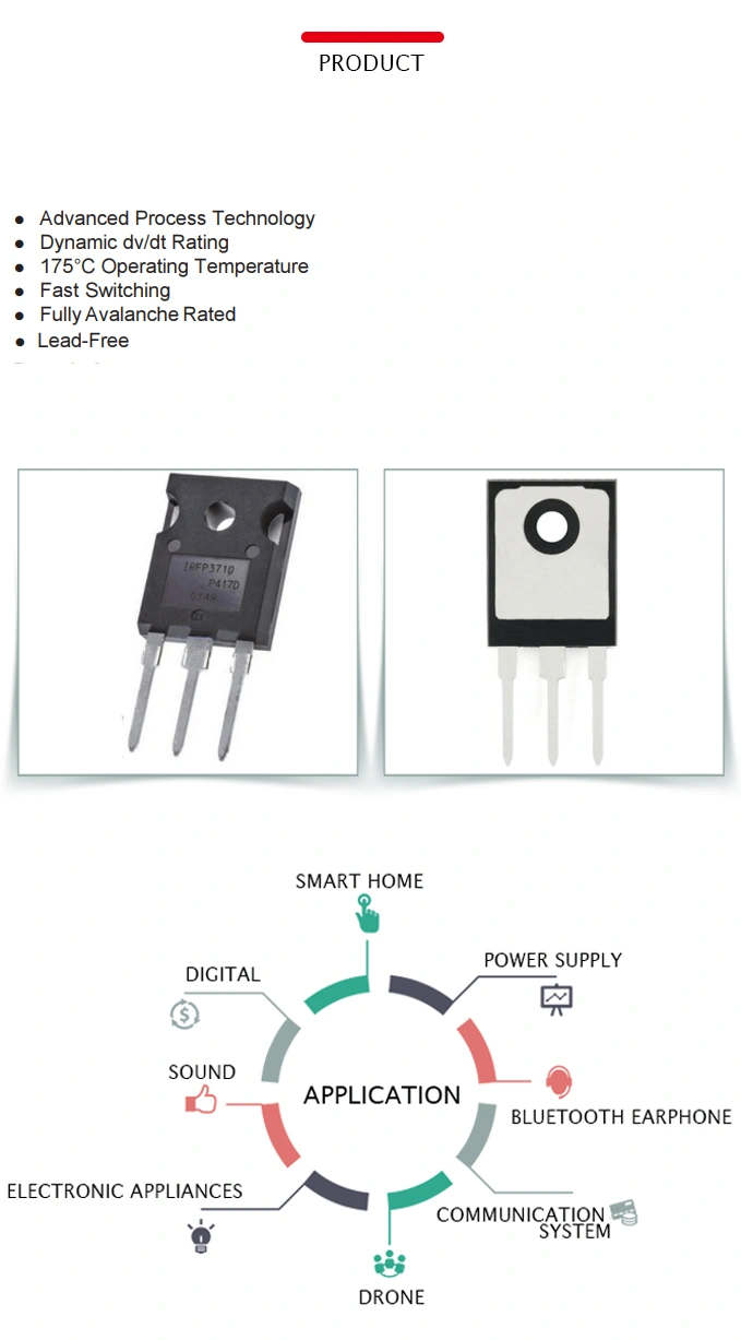 Irfp3710pbf to-247 (AC) N-Channel 100V / 57A in-Line Mosfet