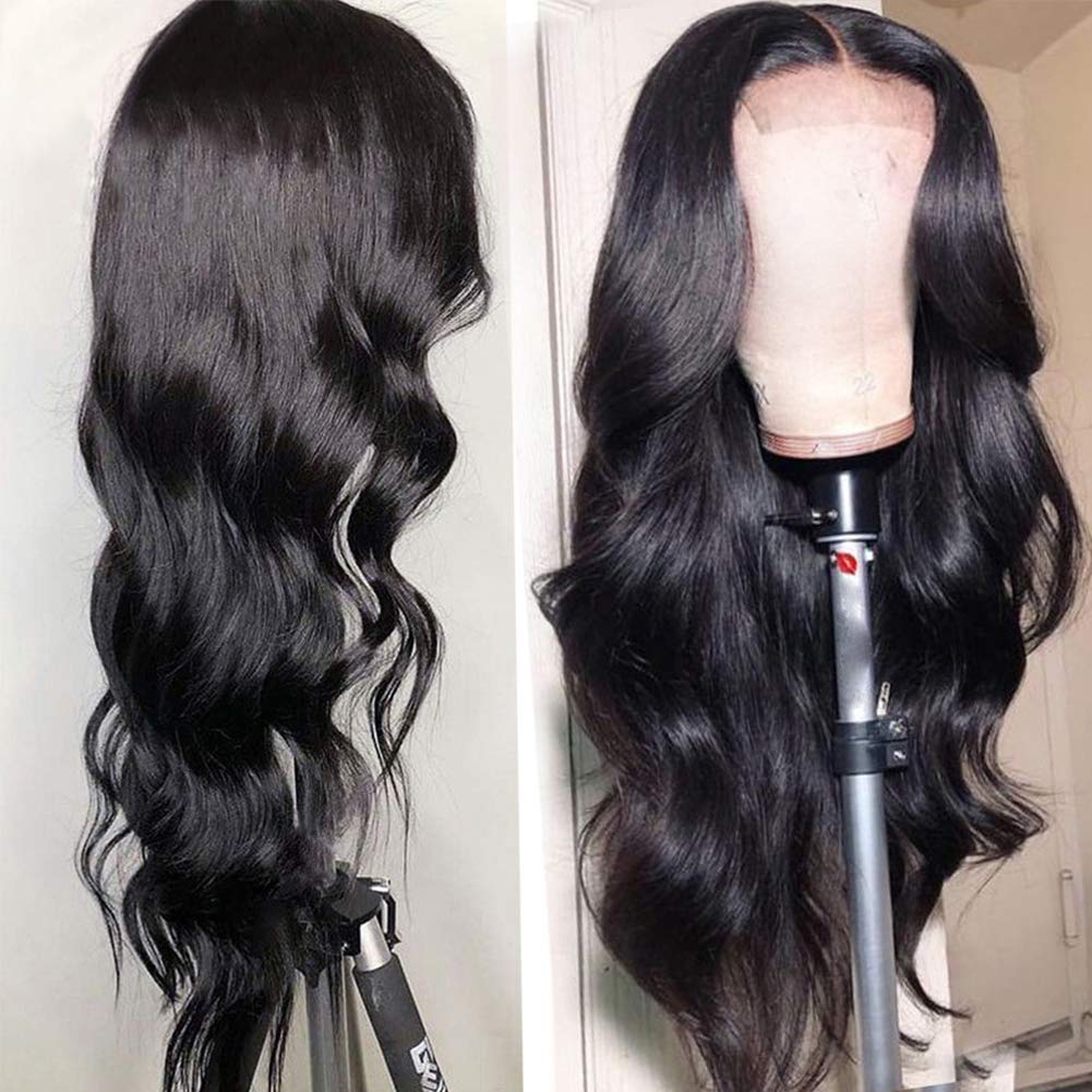 150% Density Lace Front Human Hair Wigs for Women, Pre Plucked Hairline Brazilian Body Wave,  Lace Front Wig with Baby Hair