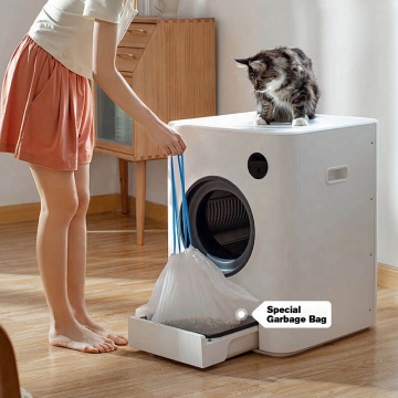 Smart Self-Cleaning Automatic Cat Litter Box with ODM and OEM Portable Plastic Square Design