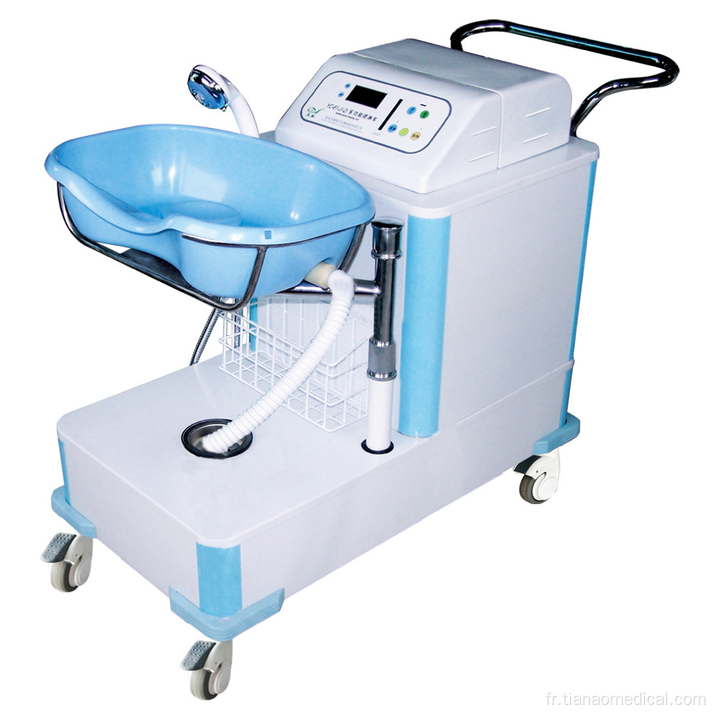 Chariot de pulvérisation multifonctionnel handicapé en soins infirmiers hospitaliers