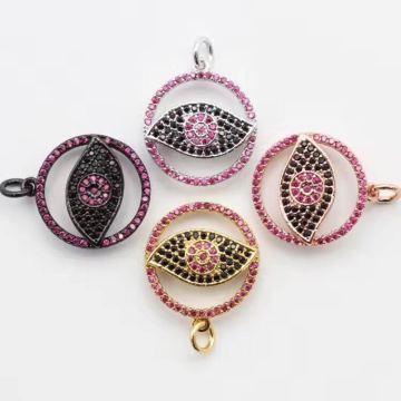 Micro pave evil eye  jewelry wholesale