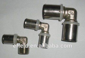 Brass fitting for multilayer pipe Elbow