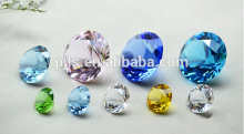 Wholesale pink purple yellow blue glass diamonds wedding gifts decoration