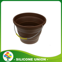 Eco-friendly material silicone water folding bucket