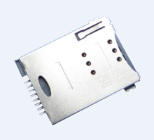 SIM CARD 8PIN H3.0mm Push with Card Tray