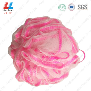 Loofah silk lace bath mesh sponge