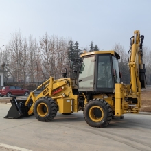 Hot Selling 4x4 Wheel Backhoe Loader with Loader and Digger in Stock