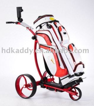 2014 aluminum electric golf trolleys with tubular motor(electric powered golf trolley)