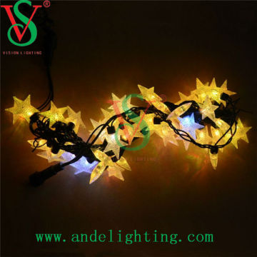 230V colorful indoor IP65 decoration LED stars string light