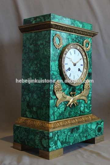 green mantel clocks