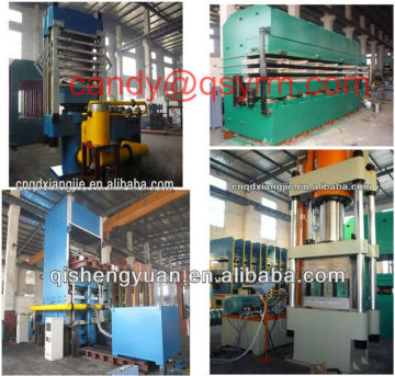 Rubber floor & tiles making machine
