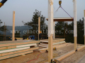 บ้านสำเร็จรูปพร้อมเสา Glulam และคาน