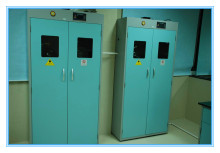 2 Doors Cylinder Cabinet Lab Furniture Lab Storage Cabinet