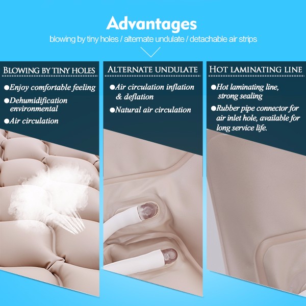 wholesale inflatable rubber bubble medical air mattress use for hospital bed