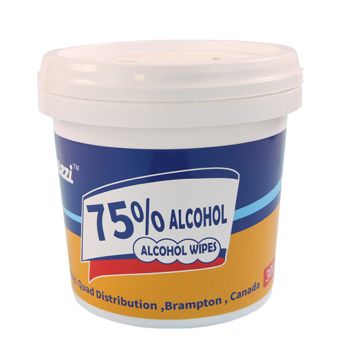 300PCS Per Barrel Home 75% Alcohol Wet Wipes