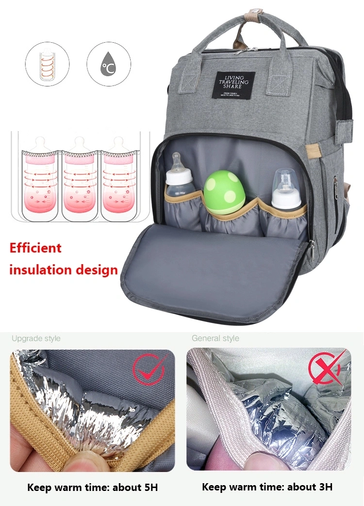 Custom Baby Care Changing Bed Diaper Organizer Bag Portable Bassinet Travel Sleeping Backpack