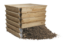 DIY compost bin - wood