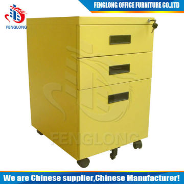 3 drawer steel mobile pedestal