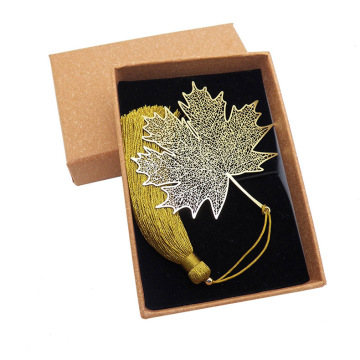 Crafts Student Creative Metal Maple Leaf Bookmark Gift