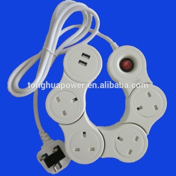 BS standard uk socket / usb uk socket with surge protection