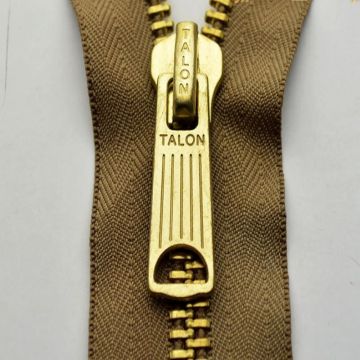 Elegant 10inch brass separating zippers for garment