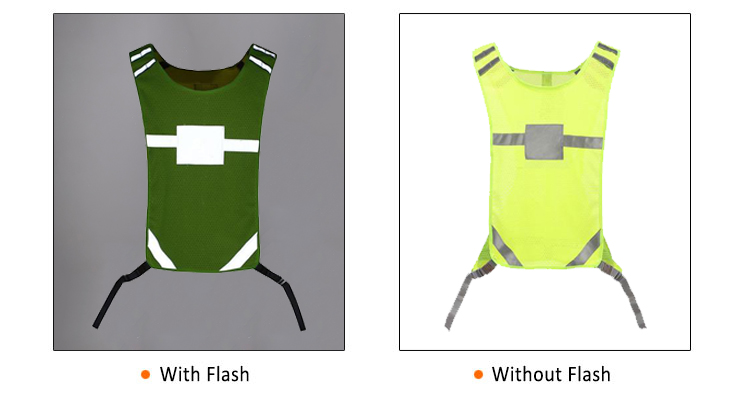 High visibility reflective bike led safety biking vest jacket