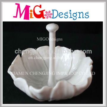 Decor Ceramic Wholesale Tray Design Ring Holder Stand